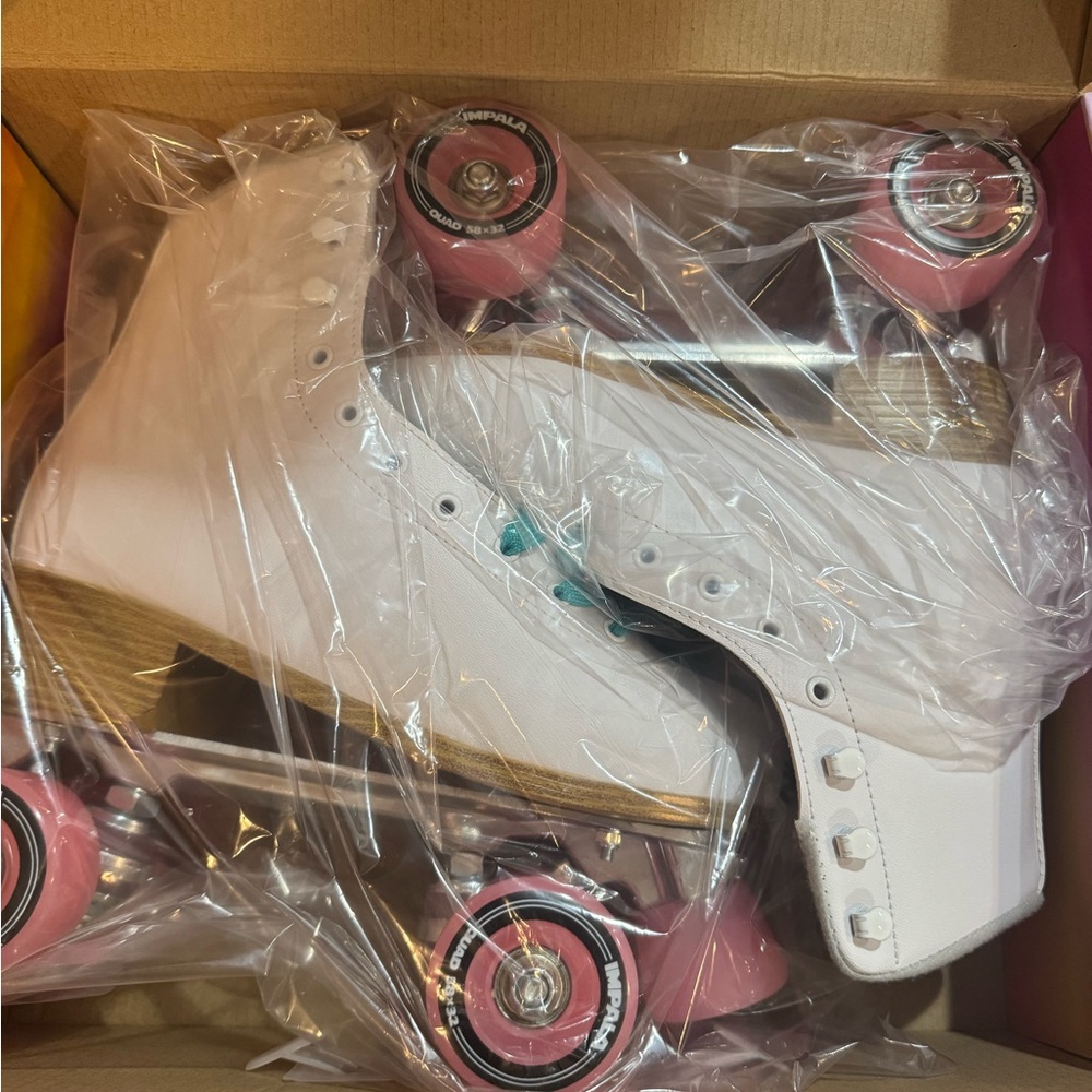 Impala White Vegan Rollerskates
